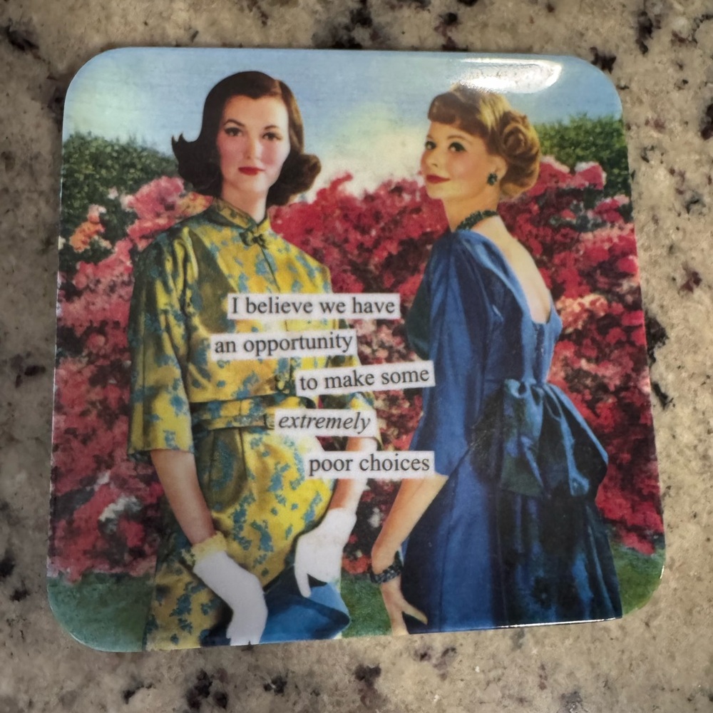 Anne Taintor tray with cute saying